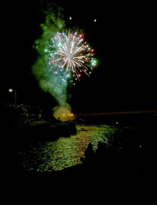 La Jolla fireworks show cove