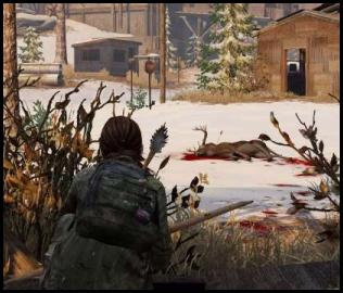 The Last of Us hunting deer winter
