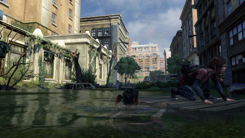 The Last of Us floating flooded city