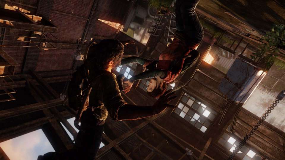 The Last of Us Joel hung warehouse