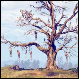 thumbnail The Witcher 3 road people hung from tree vultures