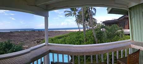 Panorama North Shore Oahu view balcony