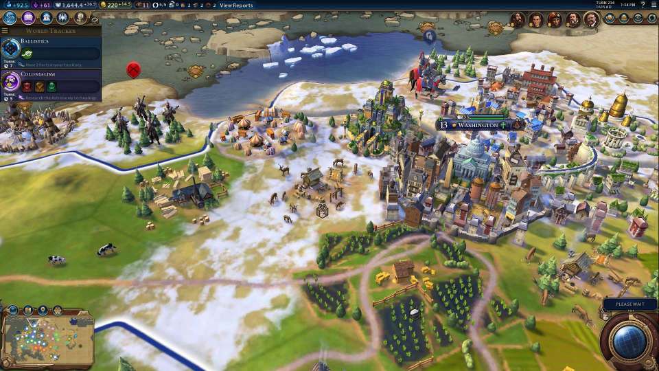 Civilization VI screenshot districts Washington