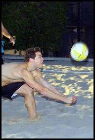 Beach volleyball save