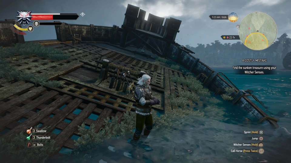 Witcher 3 shipwreck Velen