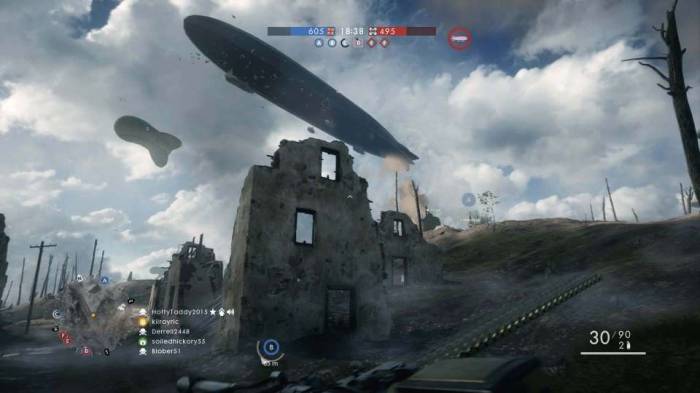 Battlefield 1 zeppelin HottyToddy2015 Derrell2448 Blober51