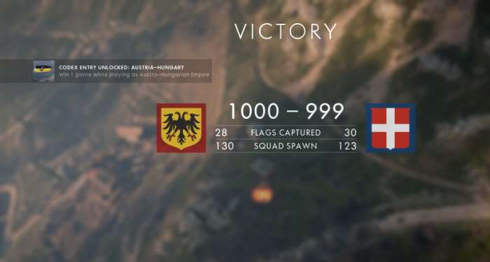 Battlefield 1 narrow victory