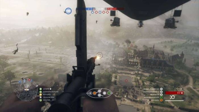 Battlefield 1 zeppelin lower turret Shooter394 Hunter 21 ystef8