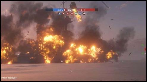 Battlefield 1 battleship explosion