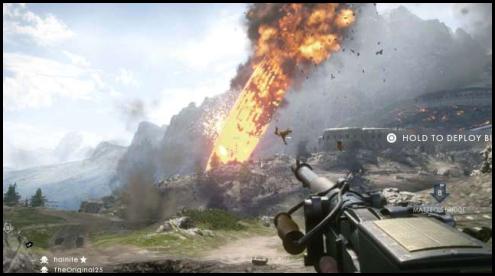 Battlefield 1 crashing zeppelin