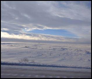 Idaho fields snow winter