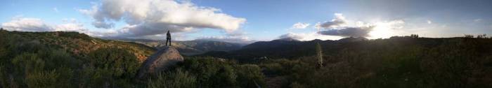 Cuyamaca panorama sunset