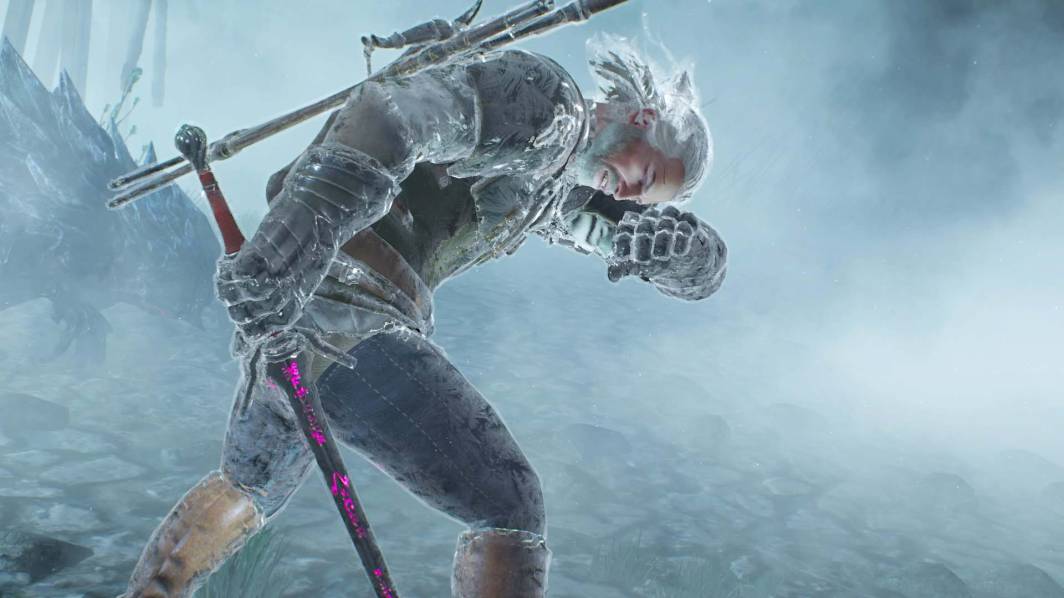 Witcher 3 Geralt snow frost