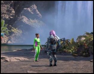 Mass Effect Andromeda Jaal ending waterfall