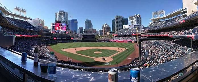 Padres Petco Park Qualcomm box panorama