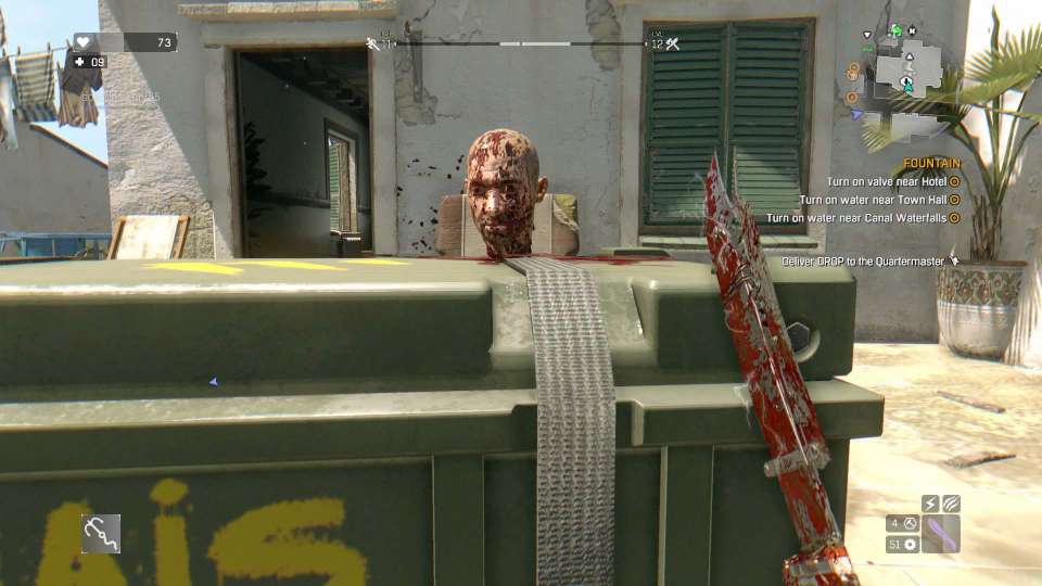 Dying Light decapitated head on crate