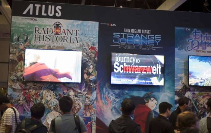 E3 2017 Atlus booth Radiant Historia Strange Journey Etrian Odyssey