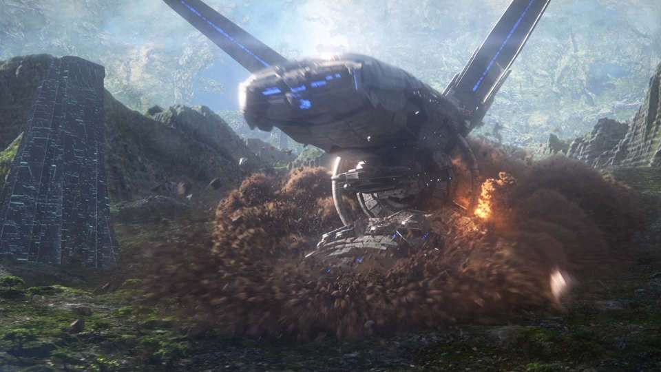 Mass Effect Andromeda crash cinematic