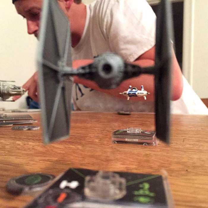 X Wing miniatures TIE fighter A Wing