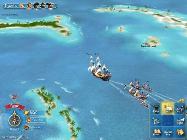 Sid Meiers Pirates ship piracy video games