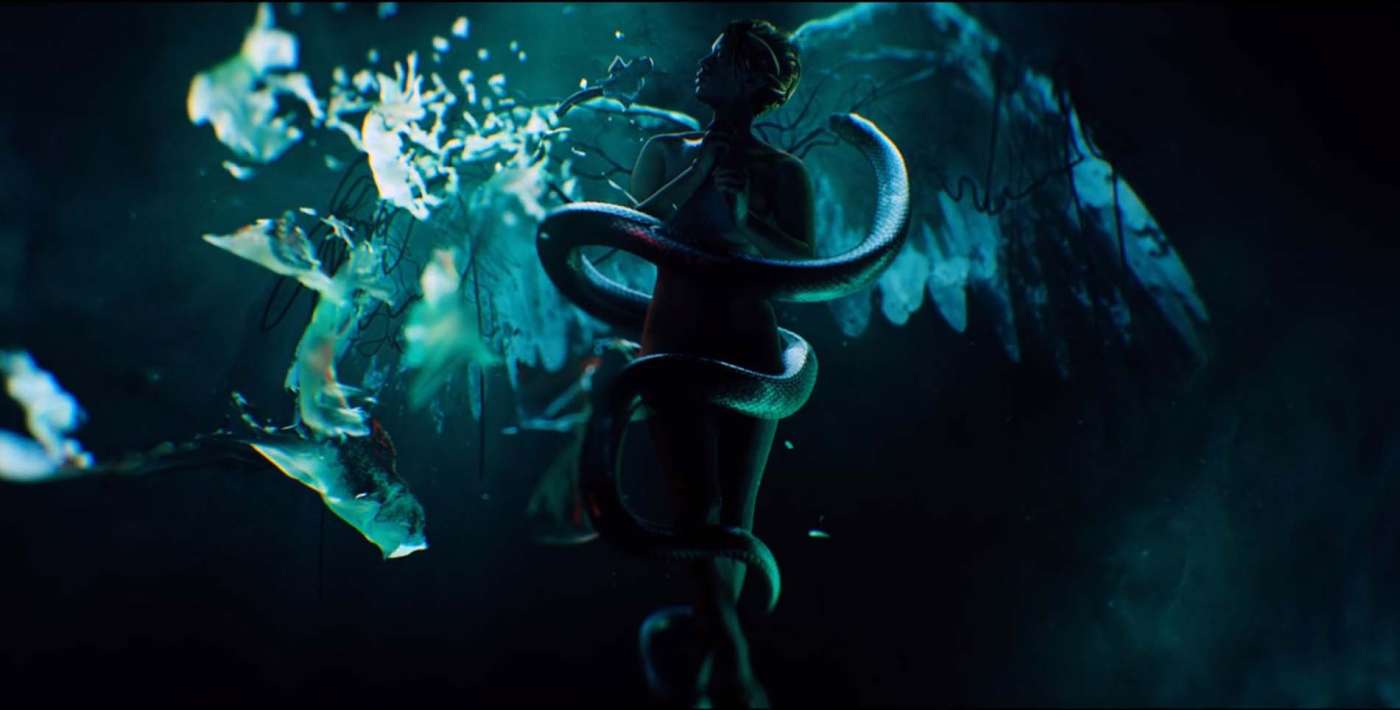 Altered Carbon intro snake angel lady