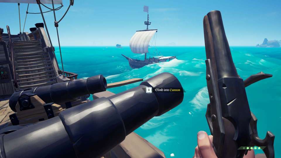 Sea of Thieves screenshot climb into cannon awesome
