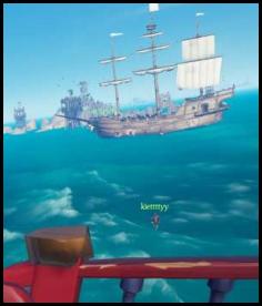 Sea of Thieves ship broadside battle