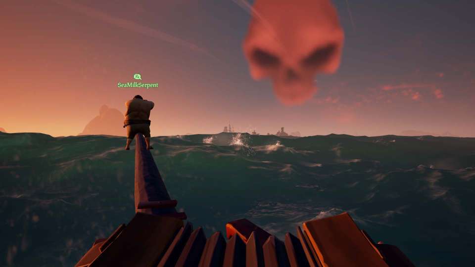 Sea of Thieves screenshot skull cloud island