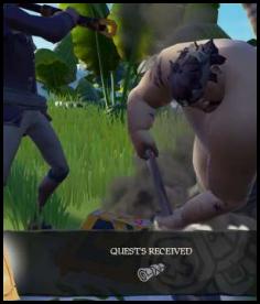 Sea of Thieves digging quests received