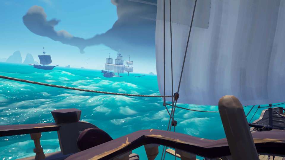 Sea of Thieves ship scrum combat pursuit