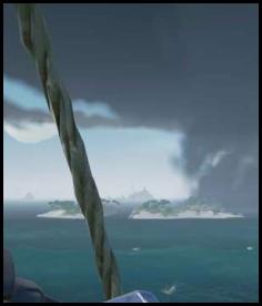 Sea of Thieves island storm weather spyglass