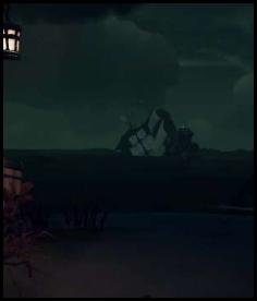 Sea of Thieves ship sinking island