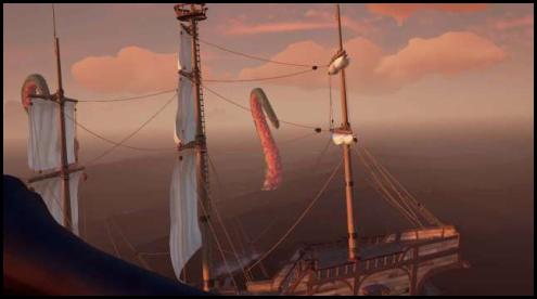 Sea of Thieves ship kraken tentacle