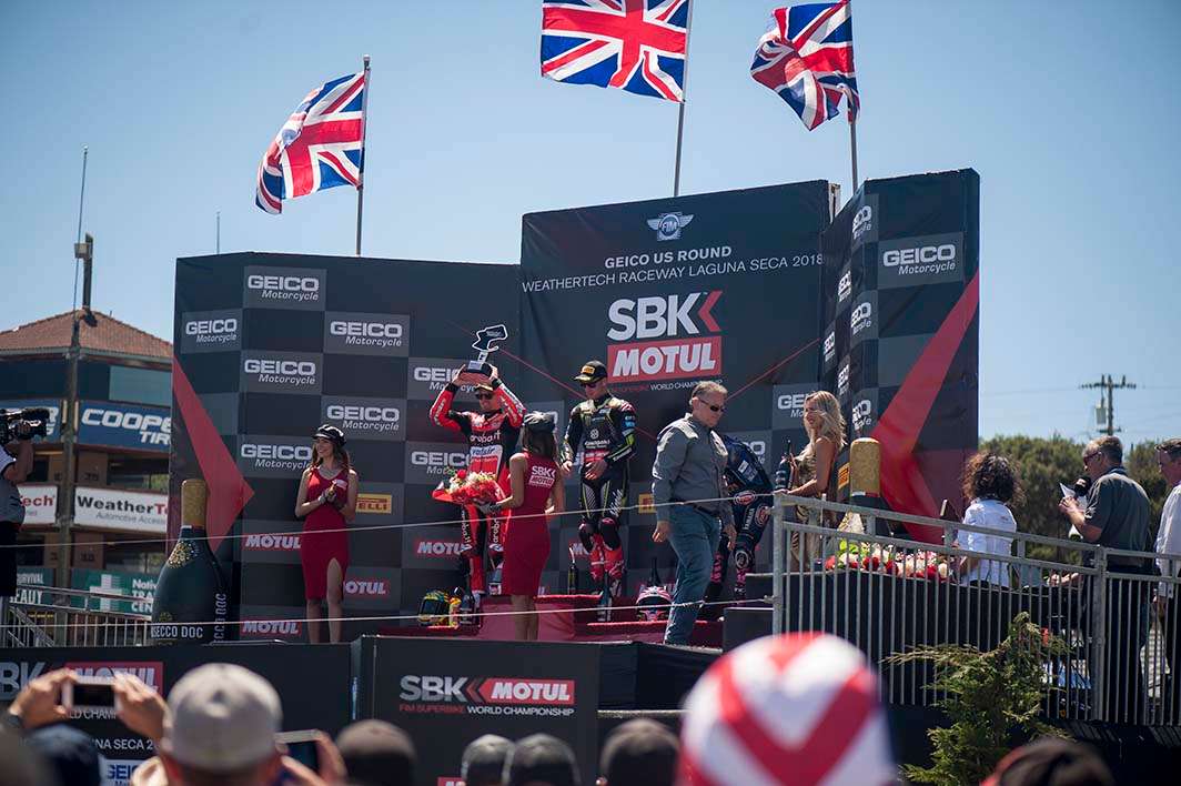World Superbike Laguna Seca 2018 podium
