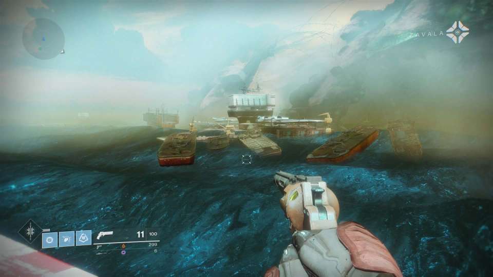 Destiny 2 water planet ships waves Zavala