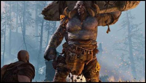 God of War ogre rock