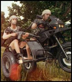 PUBG Erangel sidecar explosion red zone wheelie