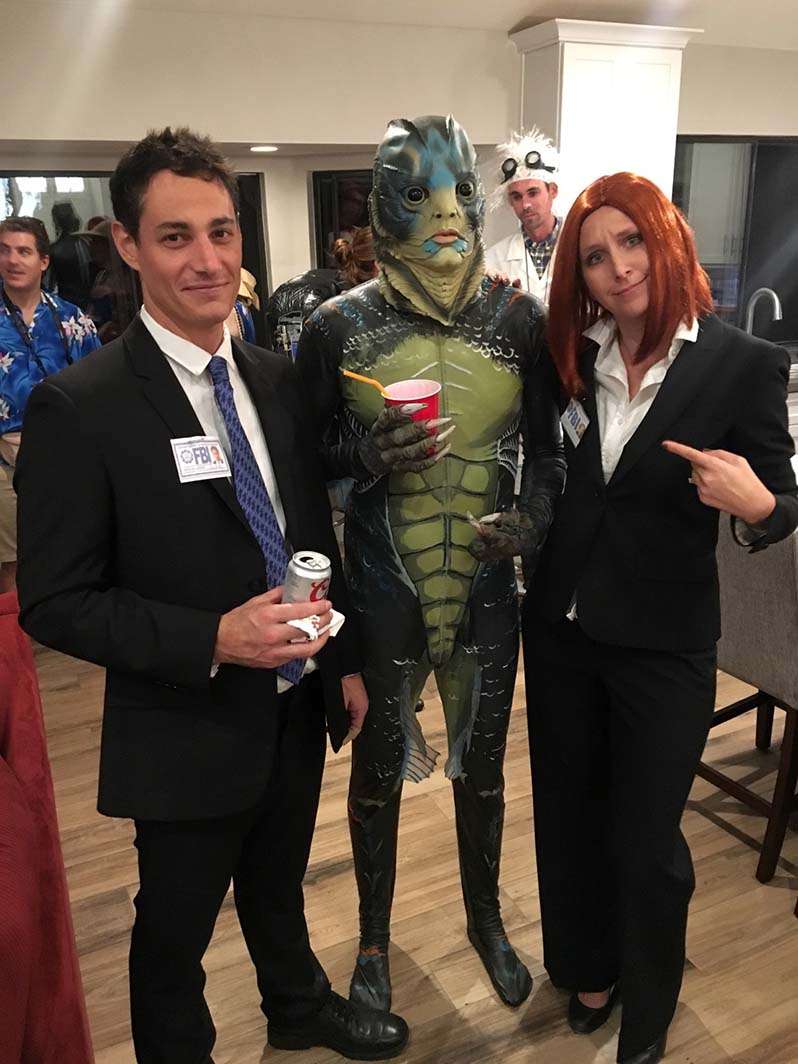 Halloween party X-Files The Shape of Water Mulder Scully