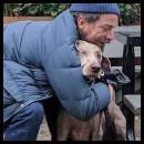 thumbnail Weimaraner hug Oakland bar