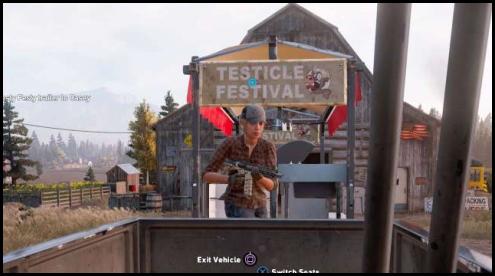 Far Cry 5 testicle festival