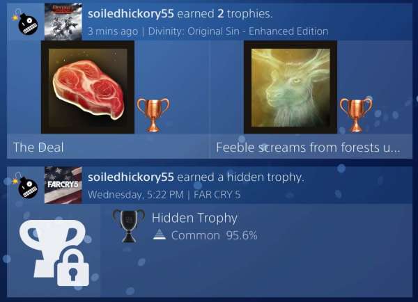 Playstation trophy Feeble screams