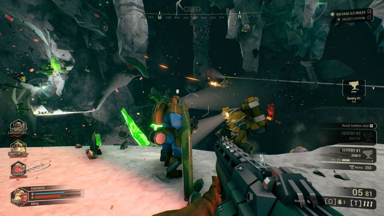 Deep Rock Galactic screenshot sentries squad space dwarf