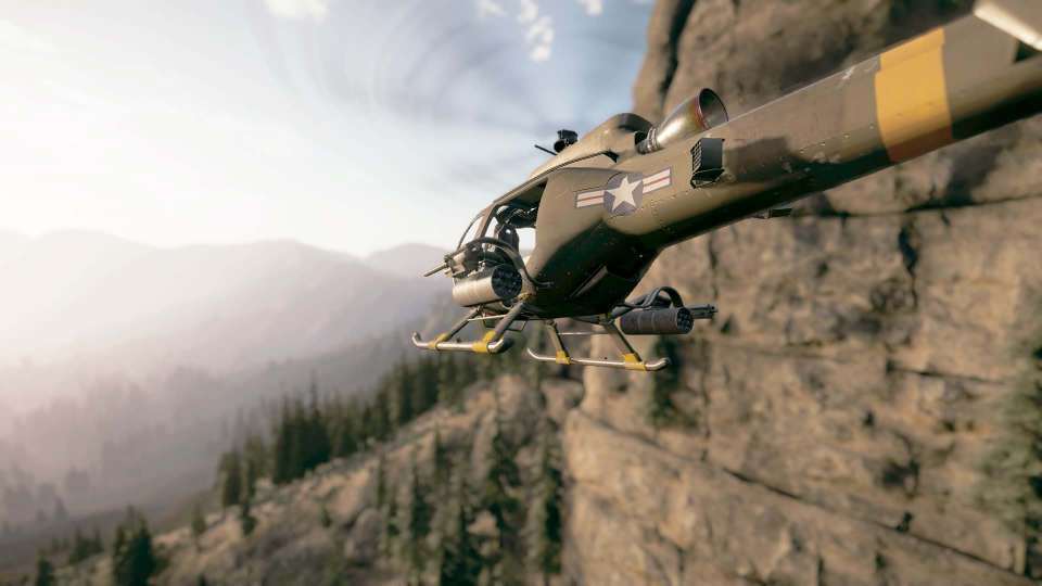 Far Cry 5 helicopter cliff