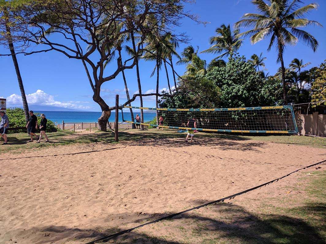 Hawaii Maui volleyball court kam 1