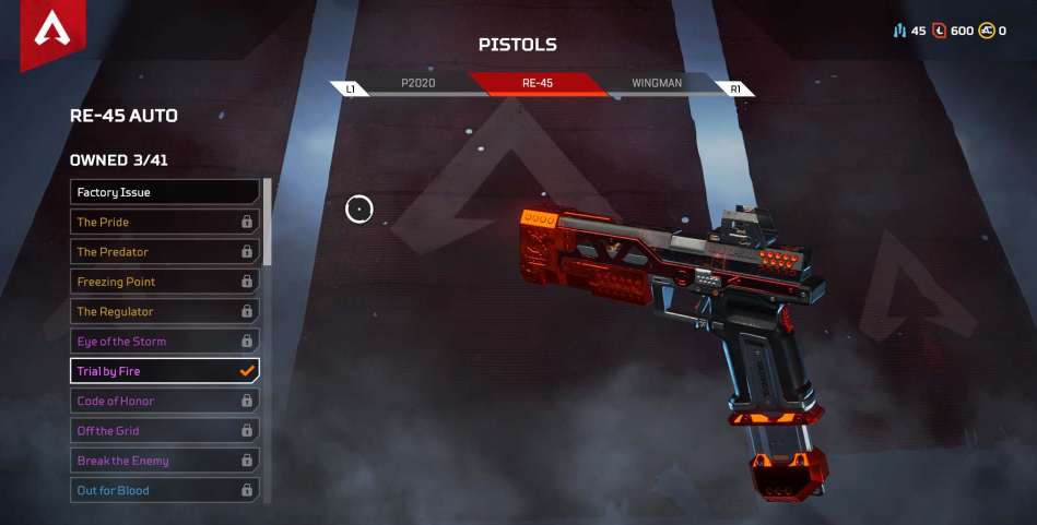 Apex Legends pistol RE 45