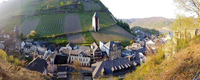 Bacharach Germany panaorama vineyards Rhein