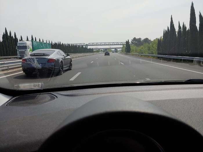 French motorway Bentley