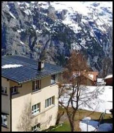 Swiss Alps Murren view Hotel Eidelweiss panorama