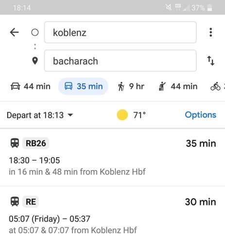 Germany Burg Eltz Bacharach train snafu