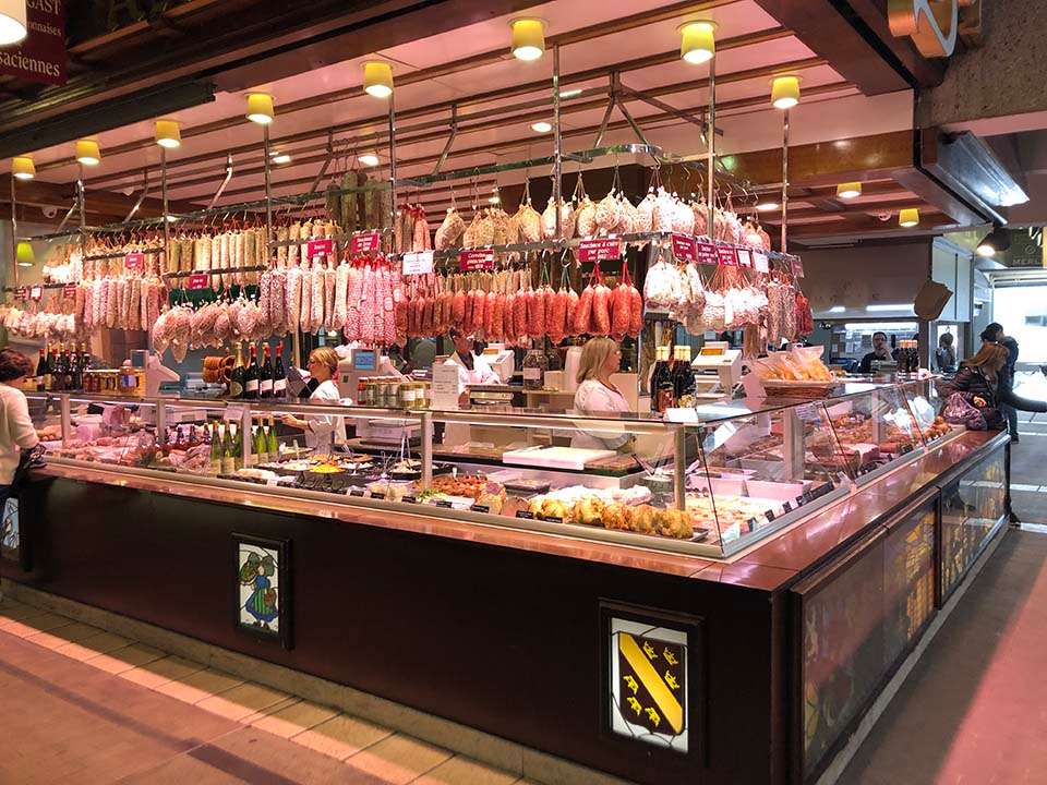 Halles De Lyon Paul Bocuse meat shop France